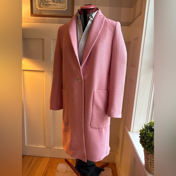 Zara Pink Blazer Coat Size XS - Picture 6 of 9